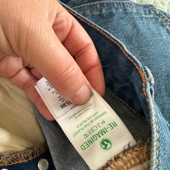 J. Crew Factory Premium Edition high-rise straight jean cabana blue wash 26P - Picture 8 of 10